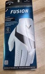 Callaway Fusion FUSETECH Leather Palm Golf Glove Men's M Left New