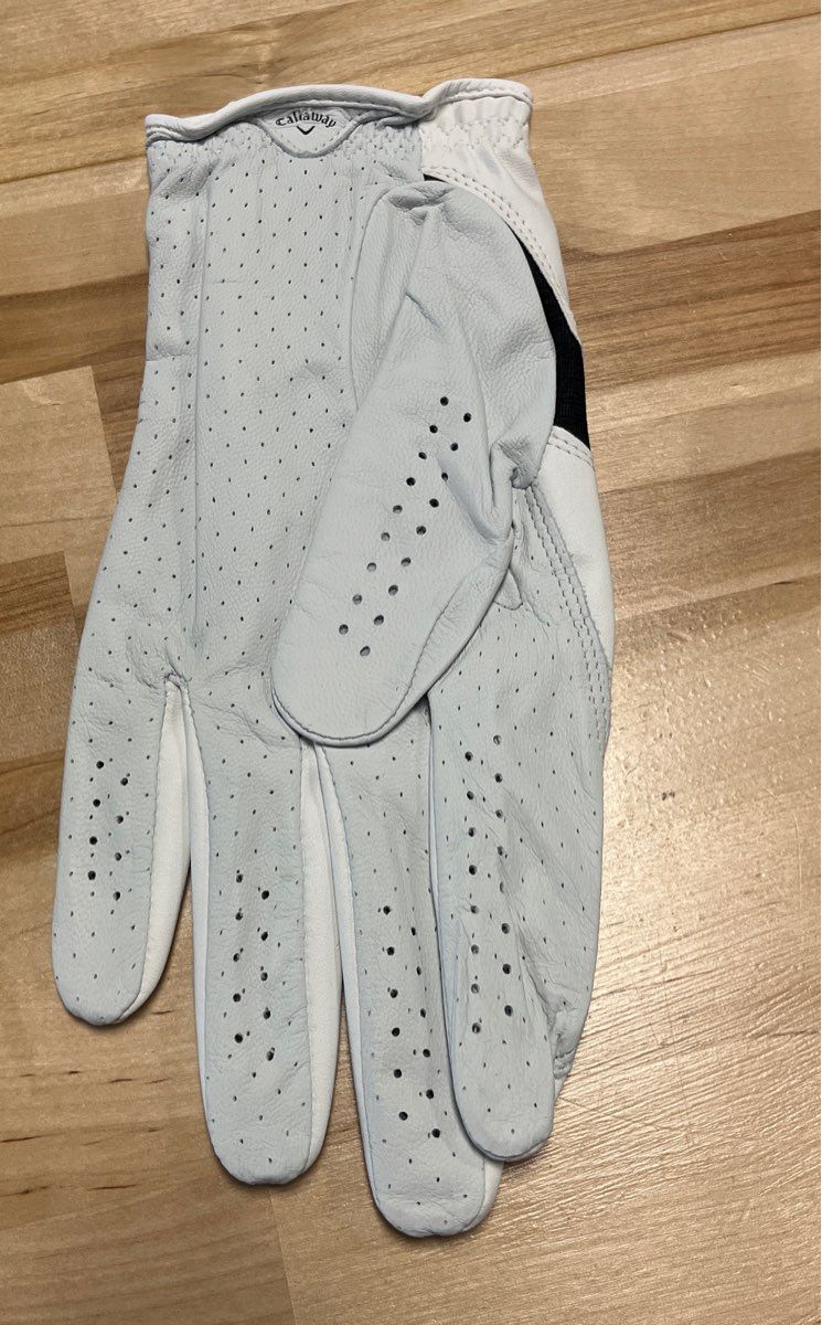 Callaway Fusion FUSETECH FLX360 Leather Palm Golf Glove Men's L Left New