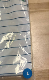 Spencer Bespoke Clothier Striped Embroidered Golfer Polo Golf Shirt NWT Sz L