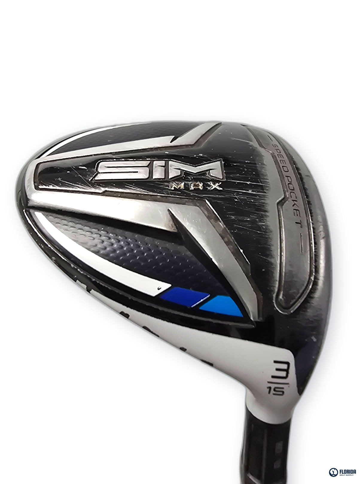 TaylorMade SIM MAX 3 Fairway Wood 15 Degree Tensei Blue TM 50 Stiff Shaft RH