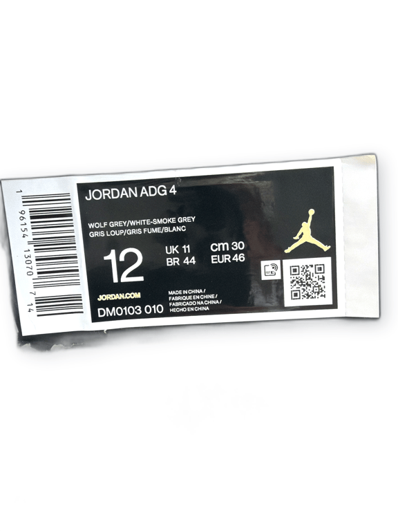 Jordan ADG 4 DM0103 010 Golf Shoes Size 10.5 Wolf Grey/White-Smoke Grey image 6