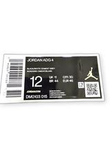 Jordan ADG 4 Golf Shoes Size 12 Black/White Cement Grey image 7