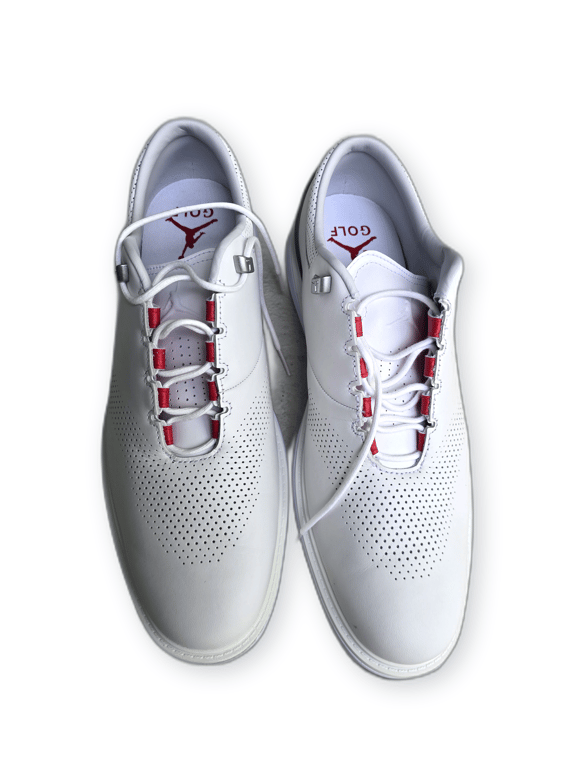 Jordan ADG 4 Golf Shoes Size 12 White/Black Pure Platinum image 2