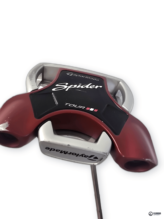 TaylorMade Spider Tour Platinum Putter Steel 33" Shaft Super Stroke Pistol GTR 1.0 Grip Right