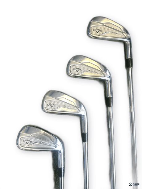 Callaway Elyte Iron Set Dynamic Gold S400 Shaft Lamkin Crossline 360 STD Grip Right image 1