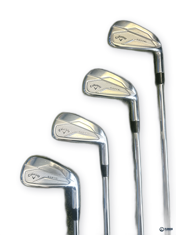 Callaway Elyte Iron Set Dynamic Gold S400 Shaft Lamkin Crossline 360 STD Grip Right image 1