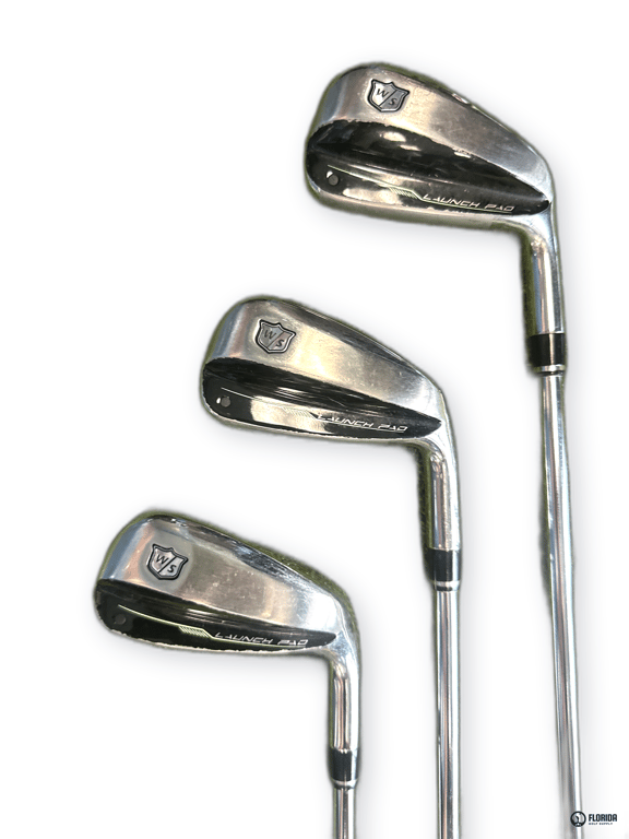 Wilson Launch Pad 2 Iron Set KBS Max Ultralite R Shaft Wilson Stock Grip Right image 1