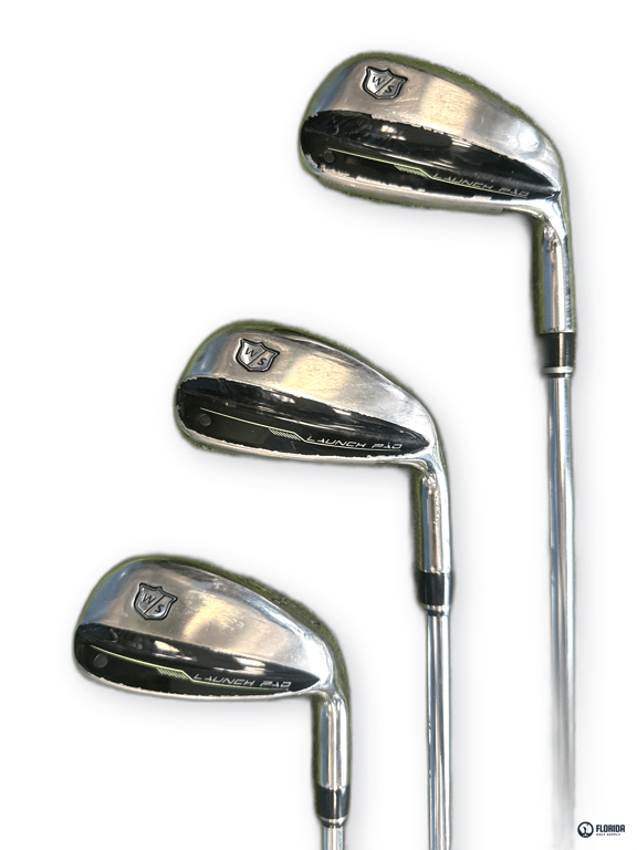Wilson Launch Pad 2 Iron Set KBS Max Ultralite R Shaft Wilson Stock Grip Right image 2