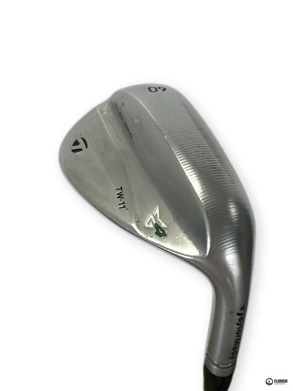 TaylorMade Milled Grind 4 Tiger Woods 60.TW11 Degree Wedge Stock Shaft Grip Master Genuine Leather Grip Right image 3
