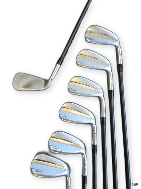 PING i530 Iron Set KBS TGI 80 Stiff Shaft Golf Pride MCC Plus 4 Midsize Grip Right image 1