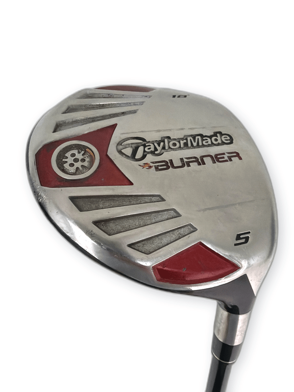 TaylorMade 2007 Burner Steel Fairway 5 Fairway Wood 18 Degree Fairway Wood Reax 50 Regular Flex Shaft Golf Pride Tour Wrap Standard Grip Right image 1